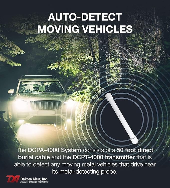 Dakota Alert Wireless Driveway Alarm System DCPA-4000 One Mile Wireless Range - Image 2