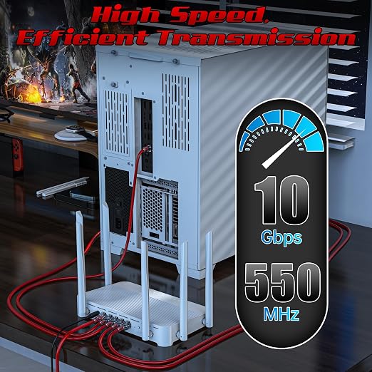 0.5 Foot Cat6 Patch Cables, Solid Pure Copper Patch Cord, Cat 6 Ethernet Cable - Image 4