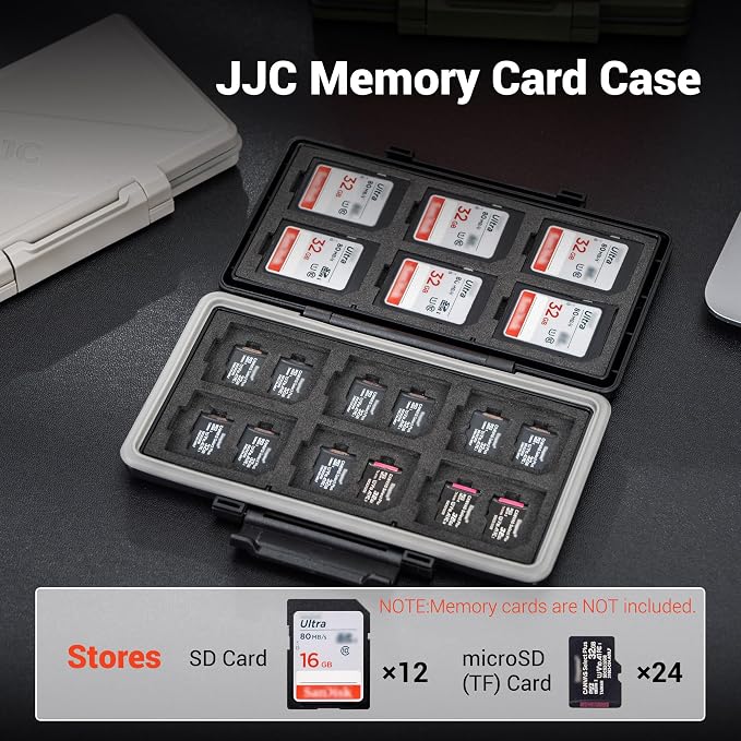 Green 36 Slots Memory Card Case Water-Resistant Anti-Shock Memory Card Wallet - Image 3