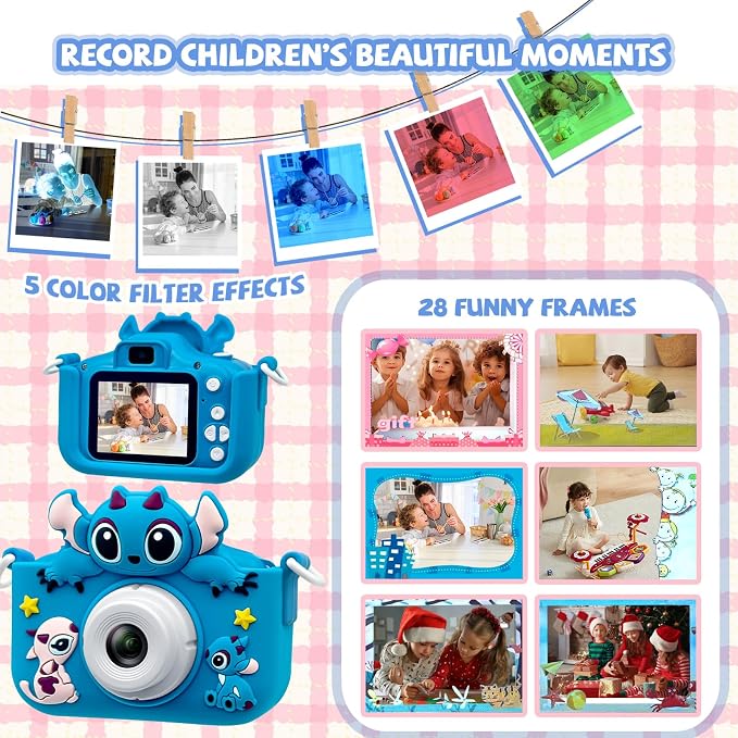 Kids Camera Toddler Digital Camera Little Girls Toy Camera - Image 3
