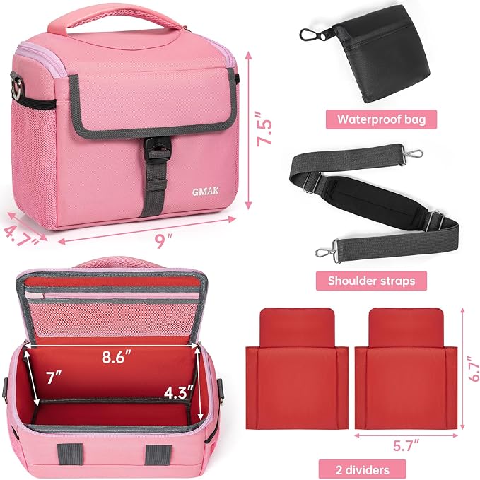 GMAK Camera Bag for Photographers, Anti-shock Camera Shoulder Bags - Image 6