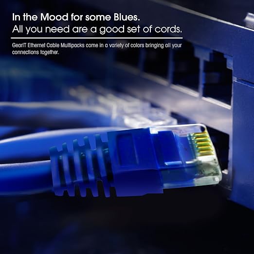 GEARit Cat 6 Ethernet Patch Cable 50 ft Blue - Image 9