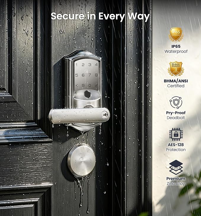 Veise VE029-E Wi-Fi Smart Lever Lock - Image 11