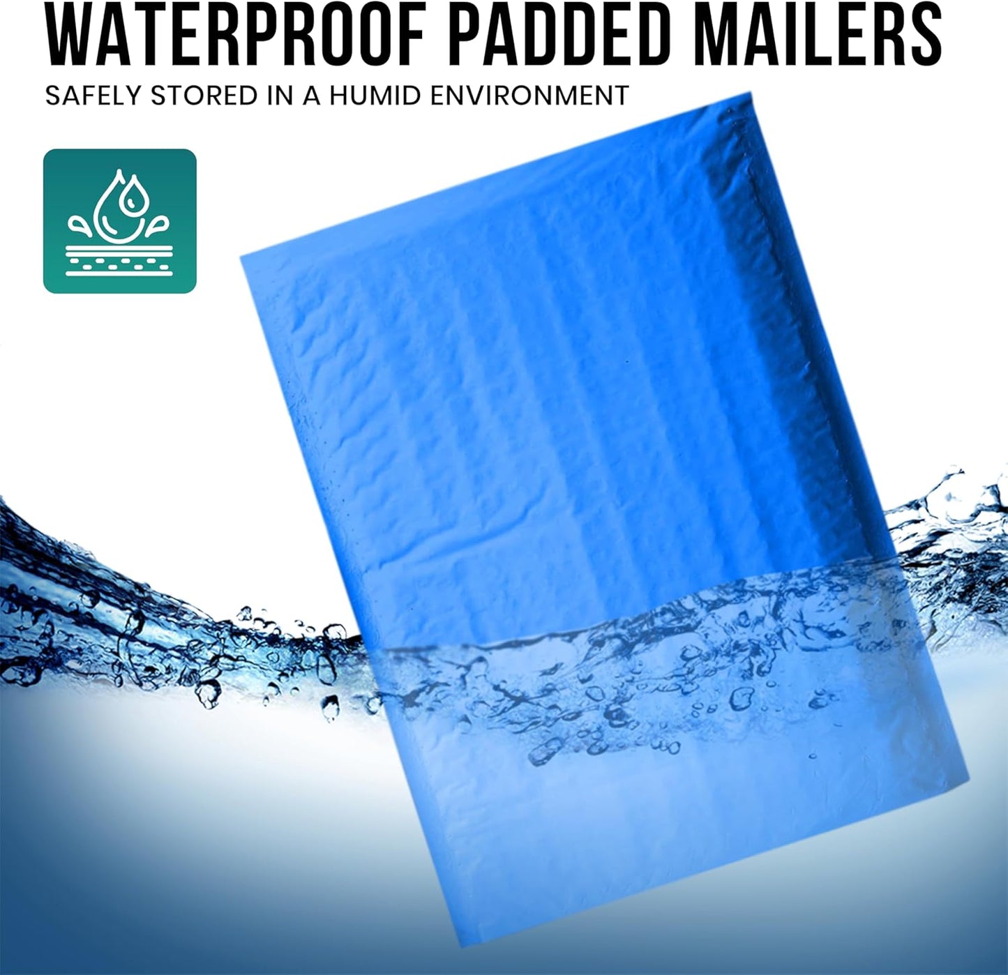 Levex - #2 8.5" x 12" [5 Pack] Blue Poly Bubble Mailers, Padded Envelope Mailers, Packing Envelope & Mailing Bags for Shipping