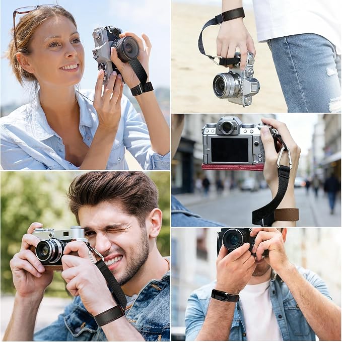 Camera Wrist Strap, Leather Camera Hand Strap - Image 5