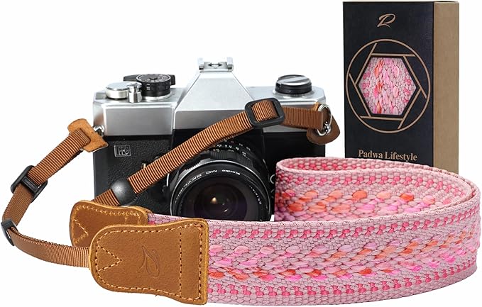 Padwa Lifestyle Speed Pink Camera Strap by PadwaLifestyleCameraStrap