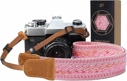 Padwa Lifestyle Speed Pink Camera Strap by PadwaLifestyleCameraStrap