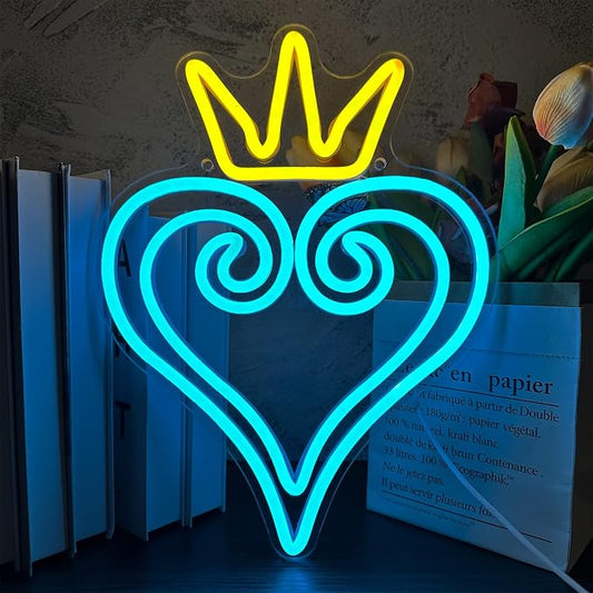 Manimo LED Kingdom and Hearts Neon Signs by Manimo