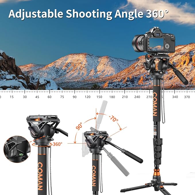 Monopod for Camera, COMAN Camera Monopod - Image 9