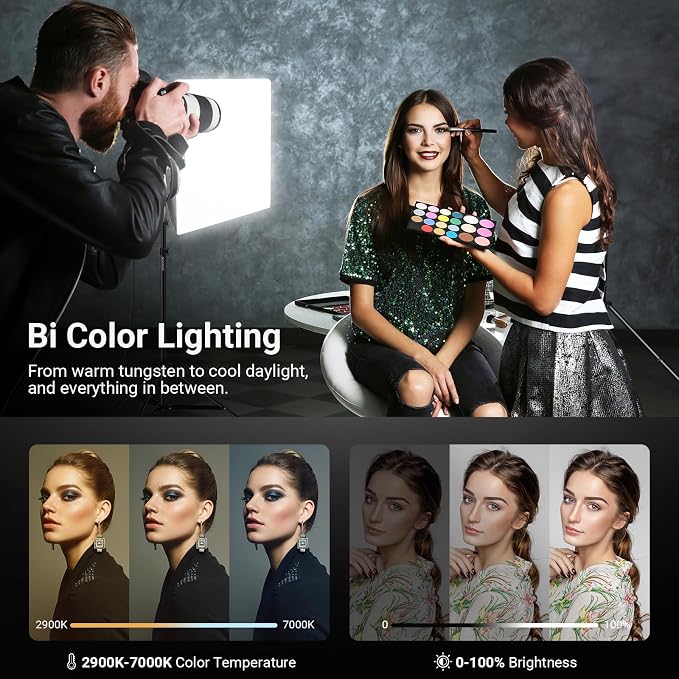 NEEWER 24"x24" 450W Equivalent Softbox Lighting Kit - Image 5