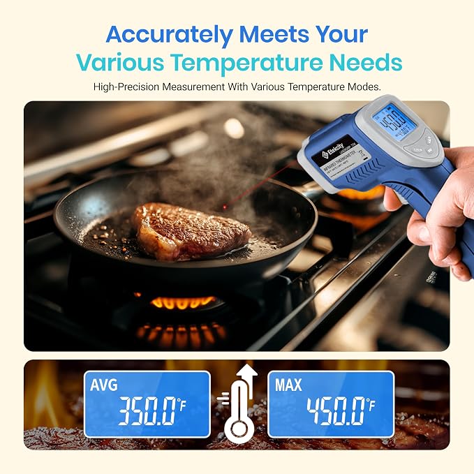 Etekcity Infrared Thermometer Upgrade 774, Heat Temperature Temp Gun - Image 6
