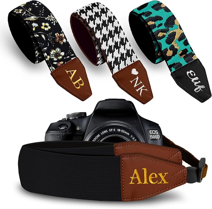 Art Tribute Custom Black Camera Strap by ArtTribute