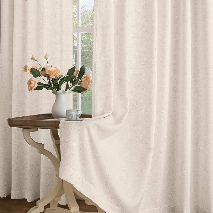 Memory Trained Pinch Pleated Curtains 96 Inches Long, Viral Linen Pinch Pleat - Image 7