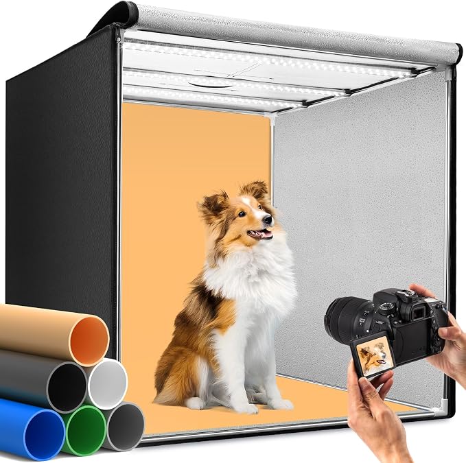 DUCLUS Light Box Photography, 32×32inch Professional Photo Studio Booth Photobox by DUCLUS
