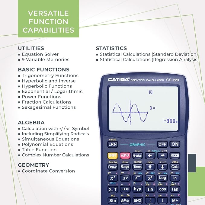 CATIGA CS229 Scientific Calculator - Image 4