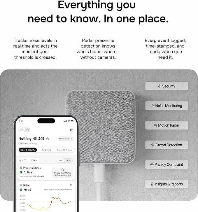 Layla Noise Monitoring Device for Airbnb, Office & Home | Noise & Occupancy - Image 5