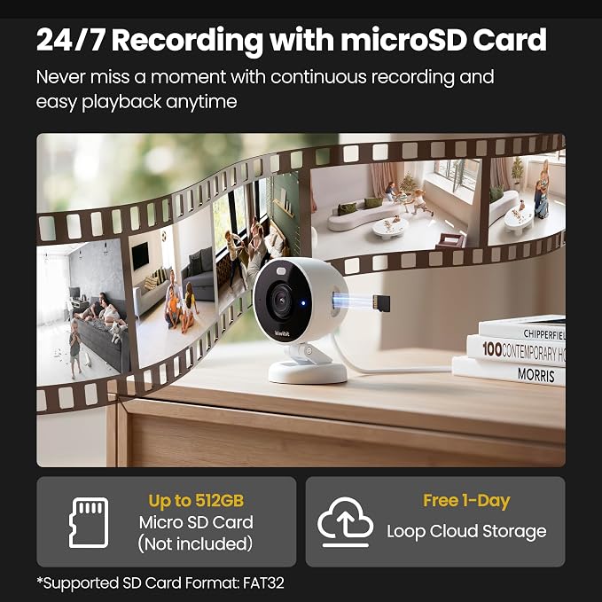 Kiwibit 2K Security Camera Indoor/Outdoor, Magnetic Wired Cameras - Image 7