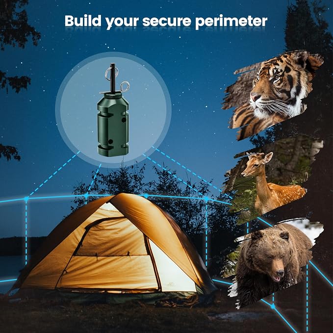 Haoguo Camp Security Perimeter Trip Wire Alarm, Camping Safety Alarm, - Image 6