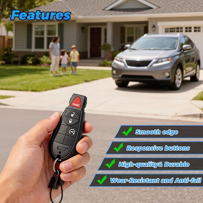 Key Fob 2Pcs 433 MHZ GQ4-53T 56046955AG Compatible - Image 6