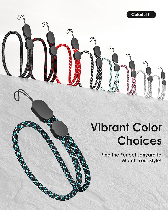 Avorast Hand Wrist Strap Lanyard, 6 Pack Adjustable Colorful Nylon Hand Wrist - Image 6