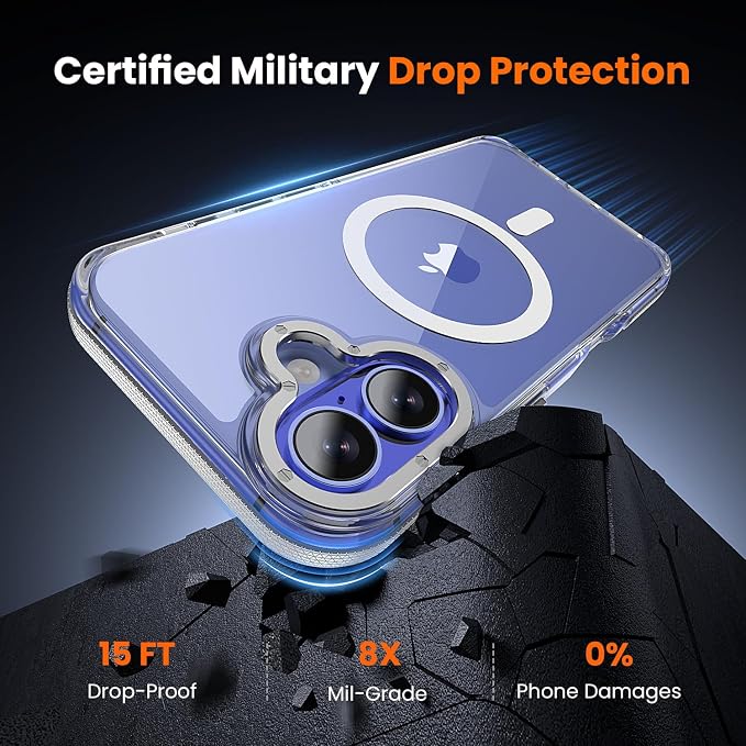 toushion 3 in 1 for iPhone 16 Case Clear - Image 5