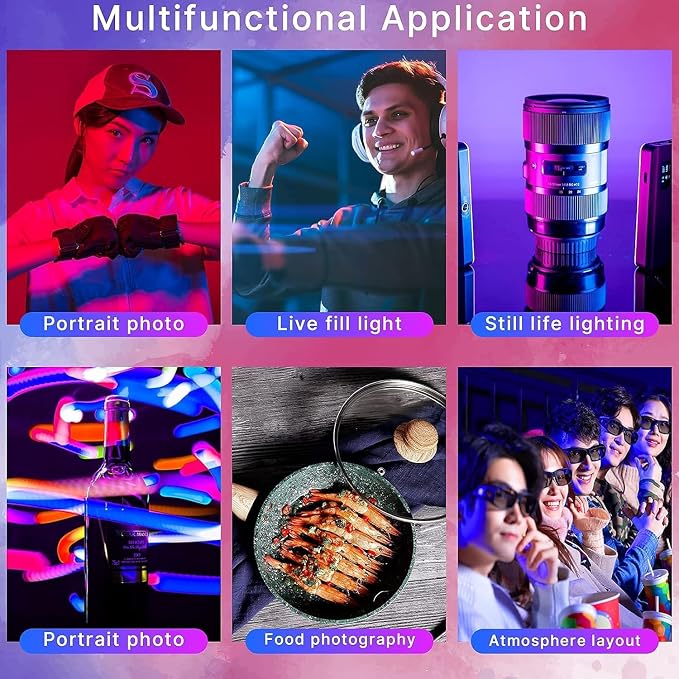 ULANZI VL120 RGB Video Light, Pocket LED On-Camera Video Lights, Built-in - Image 8