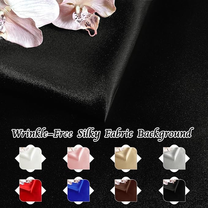 RUDONG M Satin Photography Backdrop 3.3x2.5ft - Image 6