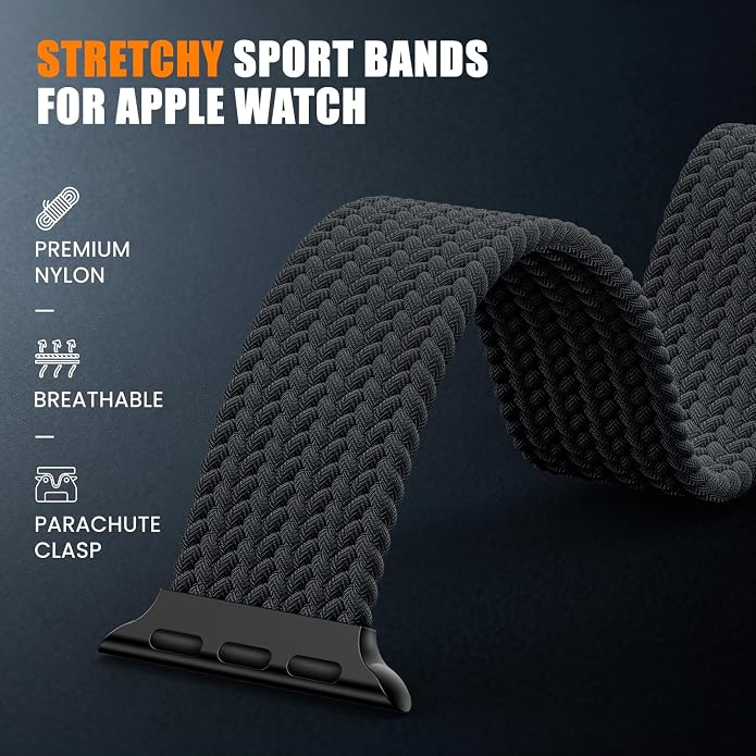 Elastic Sport Band for Apple Watch Ultra 3/2/1 Bands 49mm 46mm 45mm 44mm 42mm - Image 3