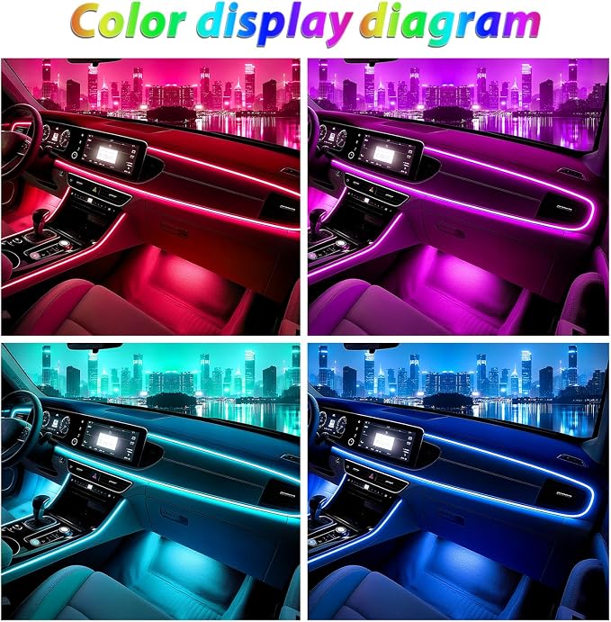 RGB-IC Car Led Strip Lights, Interior Car Lights, App and Remote Control - Image 7