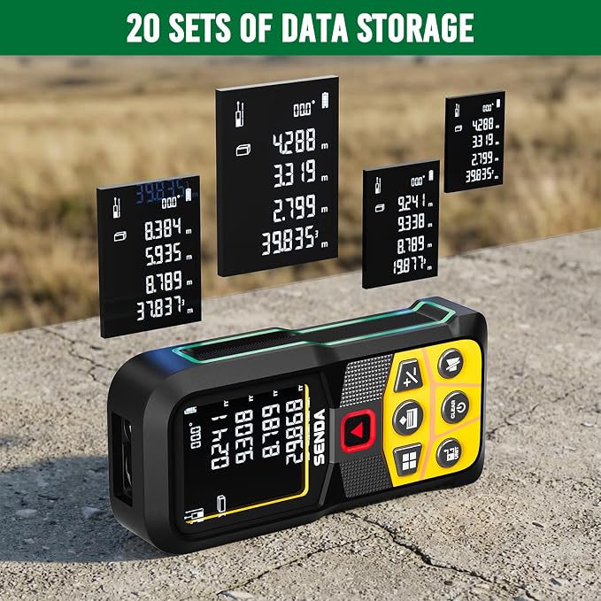 SENDA Laser Measure, 197Ft Digital Laser Measurement Tool - Image 4