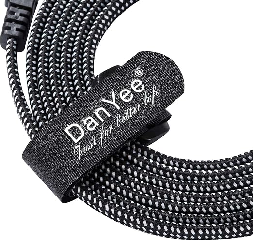 DanYee Cat 8 Ethernet Cable, Nylon Braided, High Speed, 2000 MHz - Image 2
