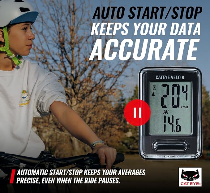 CATEYE Wired Bike Computer – Entry-Level Speedometer and Odometer, Auto - Image 6