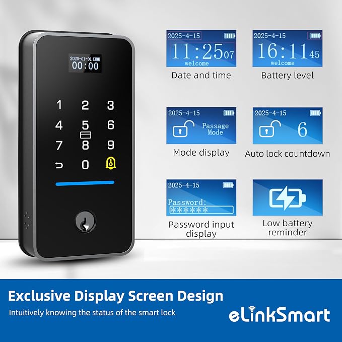 eLinkSmart Fingerprint Keyless Entry Door Lock - Image 5