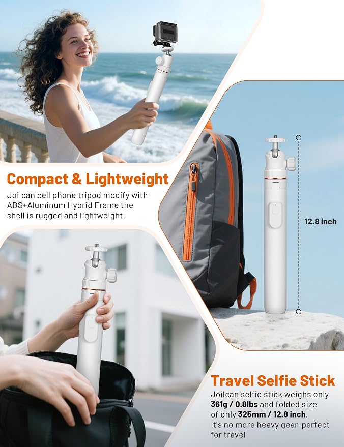 JOILCAN Tripod for iPhone & Camera, Extendable Portable Phone Tripod Stand for - Image 7