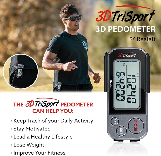 Realalt 3DTriSport 3D Walking Pedometer - Image 3