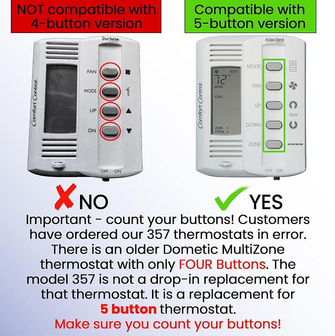 MICRO-AIR EasyTouch Digital RV Thermostat Replacement - Image 3