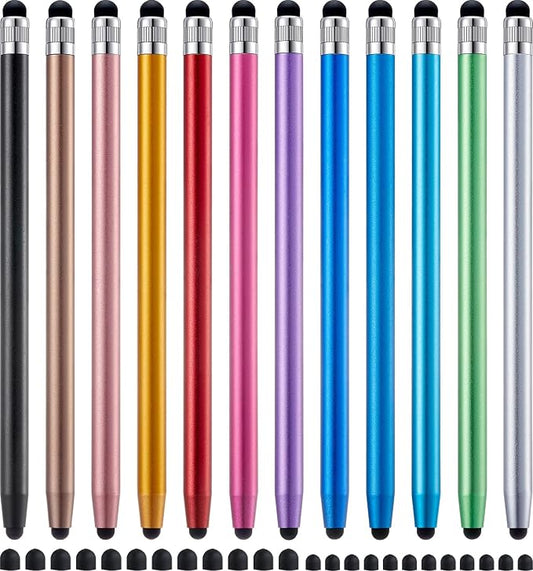 LINFANC 12Pcs Stylus Pen for Touchscreen, 2-in-1 High Precision & Sensitivity by LINFANC