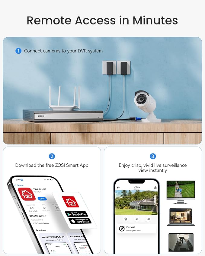 ZOSI H.265+ 16 Channel Security Camera System - Image 8