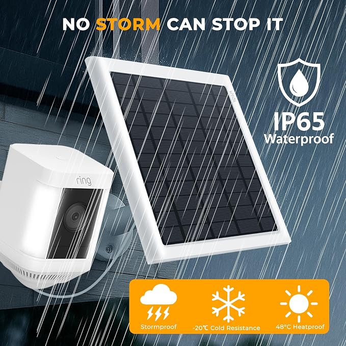 8W Solar Panel for Ring Camera, Solar Panel Charger Compatible - Image 8