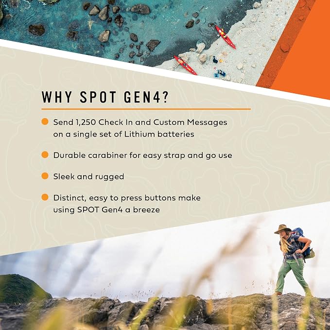 Spot Gen 4 Satellite GPS Messenger | Handheld Portable GPS Messenger - Image 7