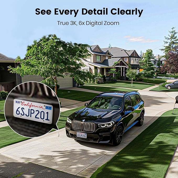 aosu Floodlight Camera Wired, 3K UHD Security Camera Outdoor, 360° Coverage - Image 3