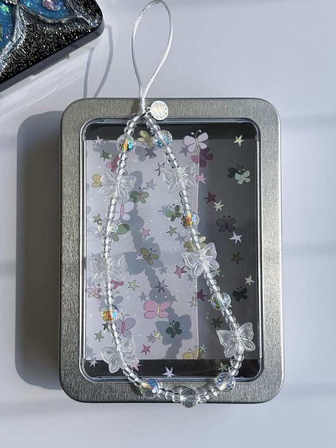Drawwind Phone Charm Beaded Wristlet Strap Universal Cell Phone Lanyard Cute - Image 4