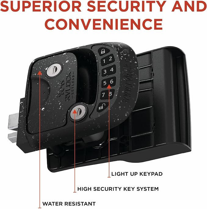 RVLOCK Compact RV Lock Keyless Entry, Secure Replacement - Image 2
