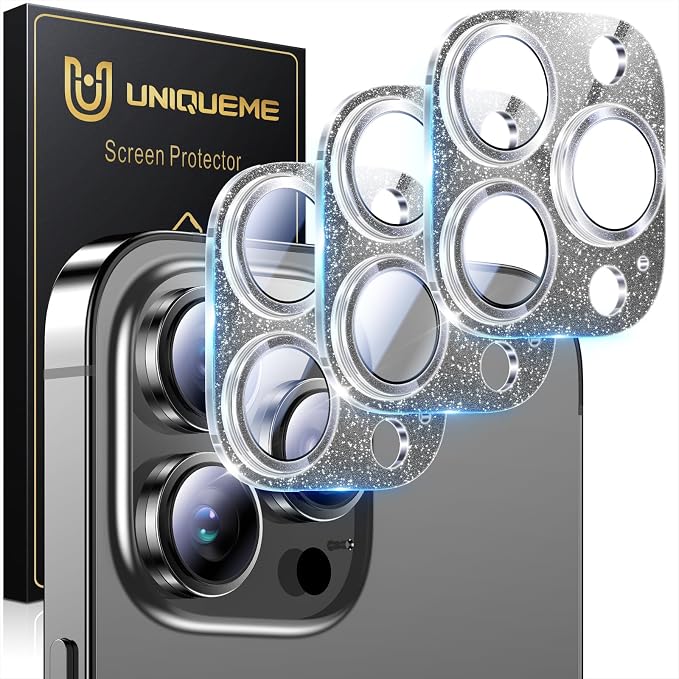 UniqueMe 3 Packs Compatible for iPhone 14 Pro Max/iPhone 14 Pro Camera Lens by UniqueMe