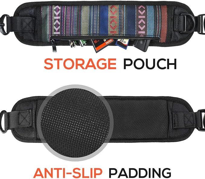 waka Camera Neck Strap with Quick Release and Safety Tether, Adjustable Camera - Image 4