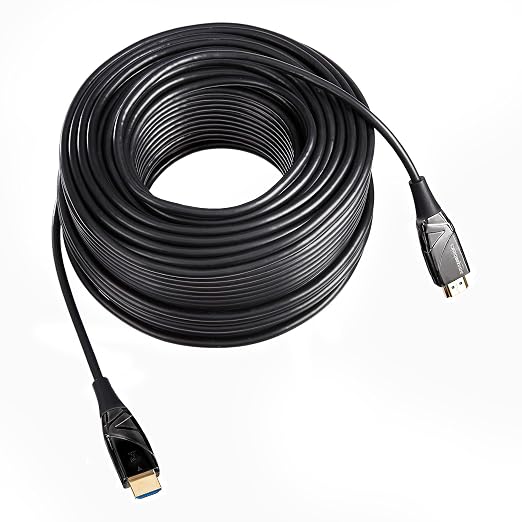 Amazon Basics HDMI Fiber Optic Cable, 18Gbps High-Speed, 48-Bit Color, Audio - Image 3