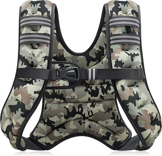 ZELUS Weighted Vest, 6lb/8lb/12lb/16lb/20lb/25lb/30lb Weight Vest by ZELUS