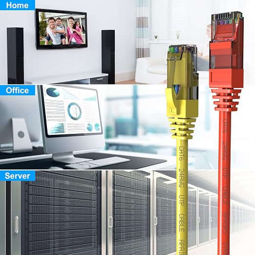 Cat6 Patch Cables 0.5 Foot, Cat 6 Ethernet Cable, 24AWG CCA Cord, UTP Network - Image 6
