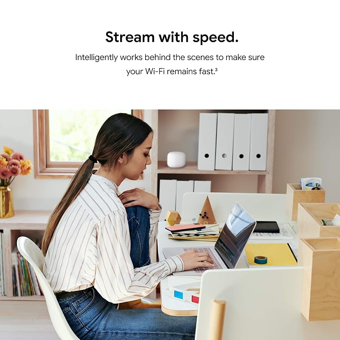 Google Nest Wifi Router AC2200 Mesh System 1-Pack Covers Up to 2200 Sq Ft - Image 4