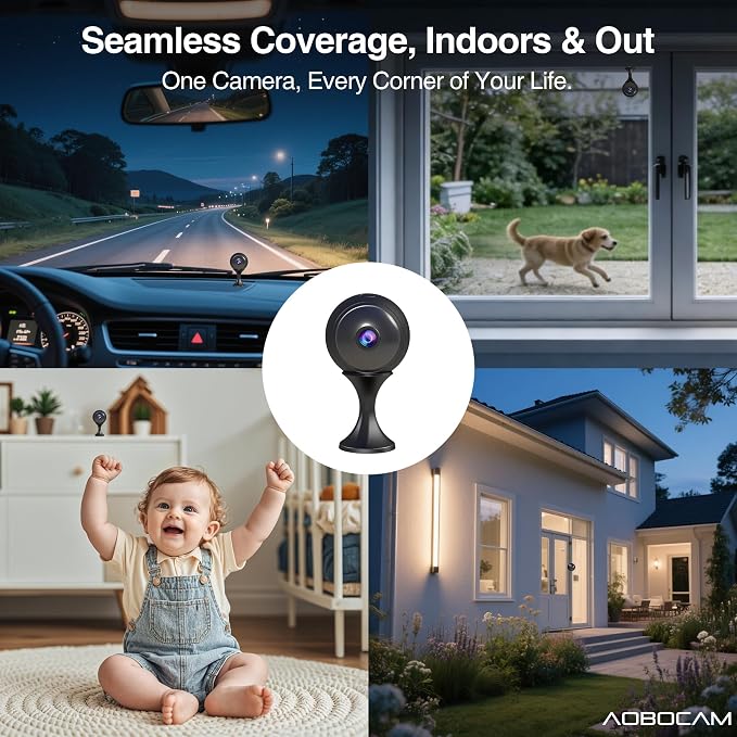 Indoor Camera Wireless-4K Mini Nanny Cam Spy Hidden Camera, Dual-Band WiFi - Image 5